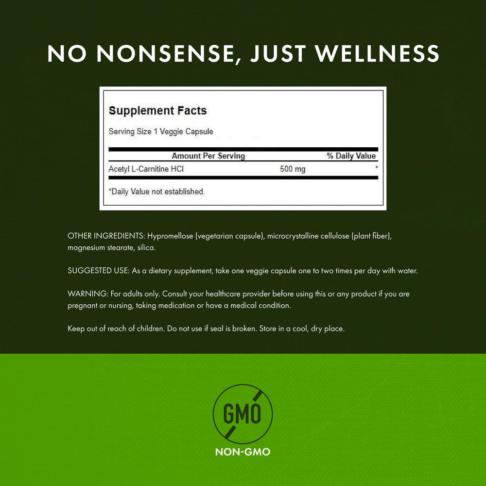 Close-up of Acetyl L-Carnitine capsules