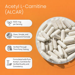 ALCAR capsules in vegan form, 1500 mg per serving