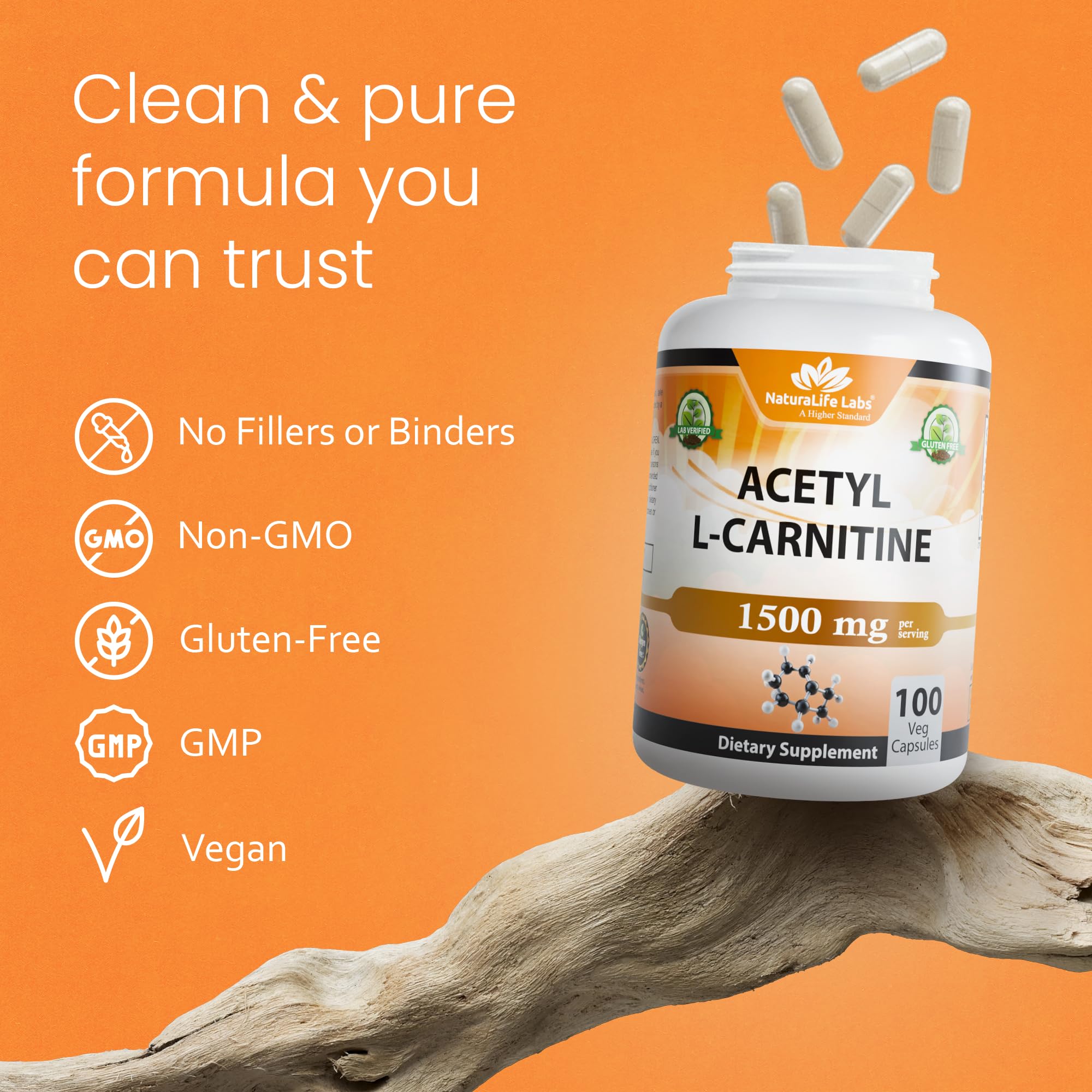 Non-GMO, gluten-free, vegan certification icons