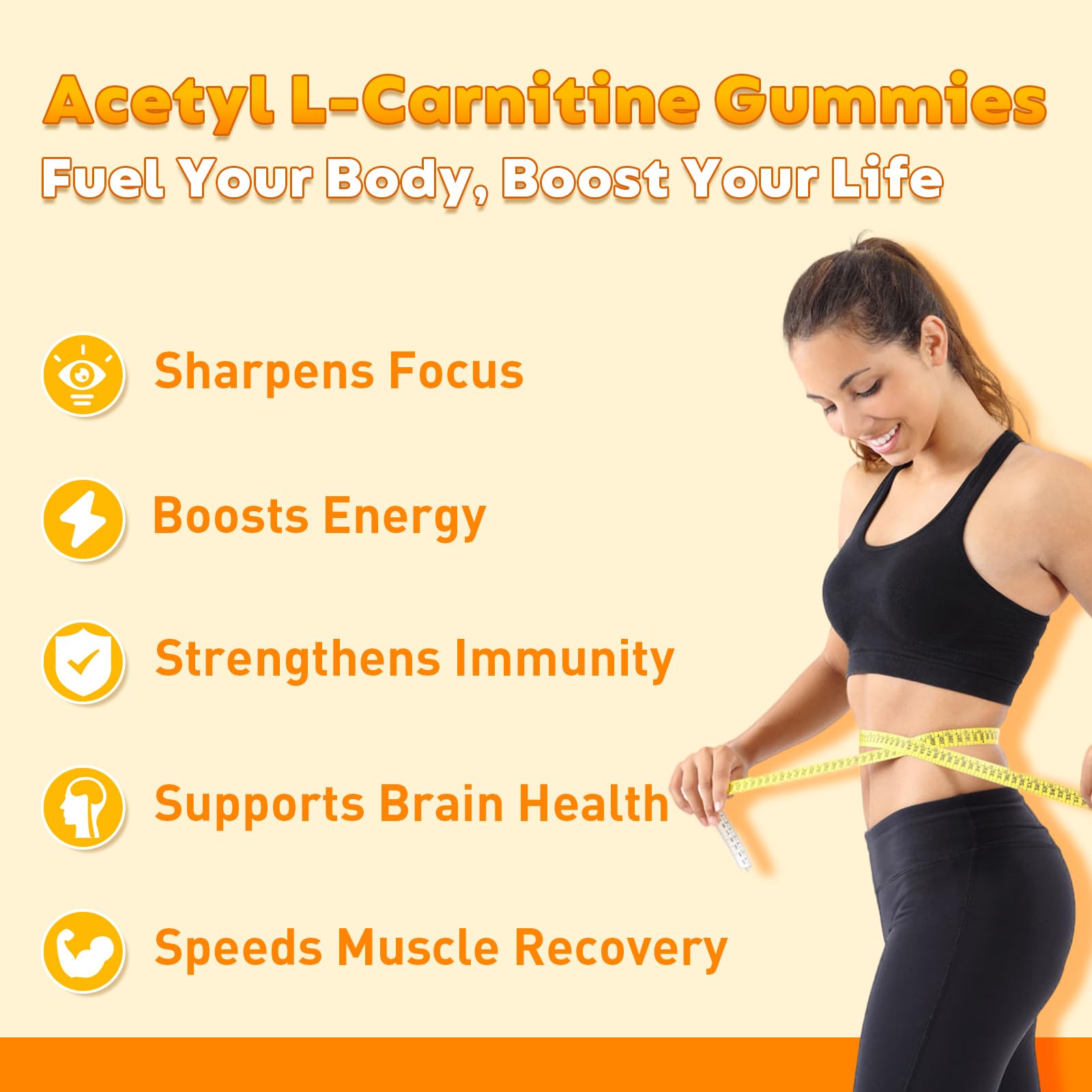 Gummies and ingredient highlights including vitamins B6, B12, C