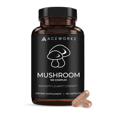 ACEWORKZ 10 Mushroom Complex bottle front view