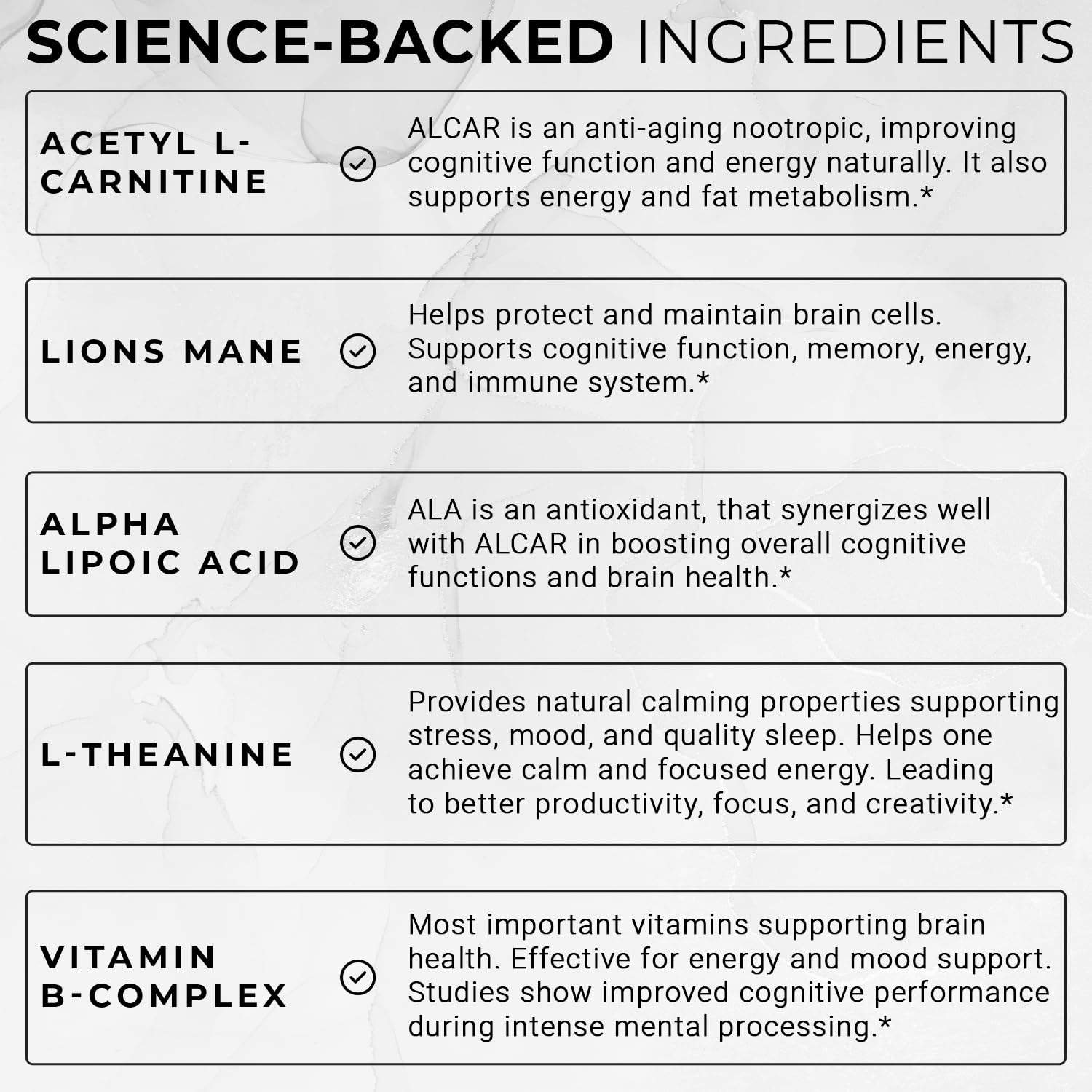 ACEWORKZ Elite Brain lab-testing badge indicating third-party verification