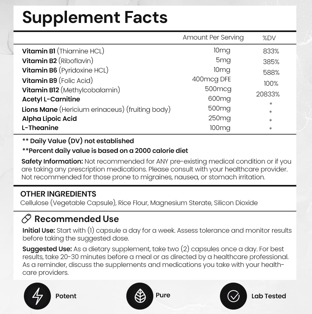 ACEWORKZ Elite Brain packaging emphasizing caffeine-free formula