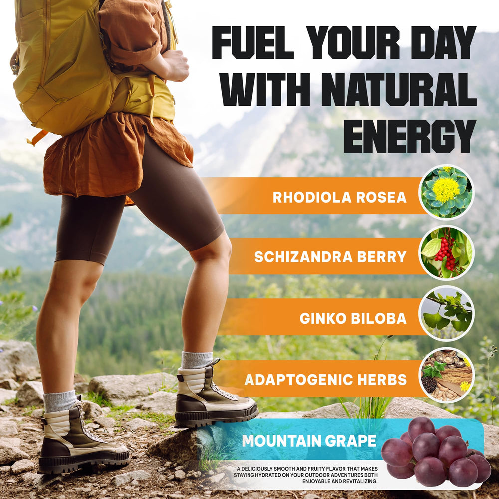 Illustration of altitude adaptation and hydration ingredients