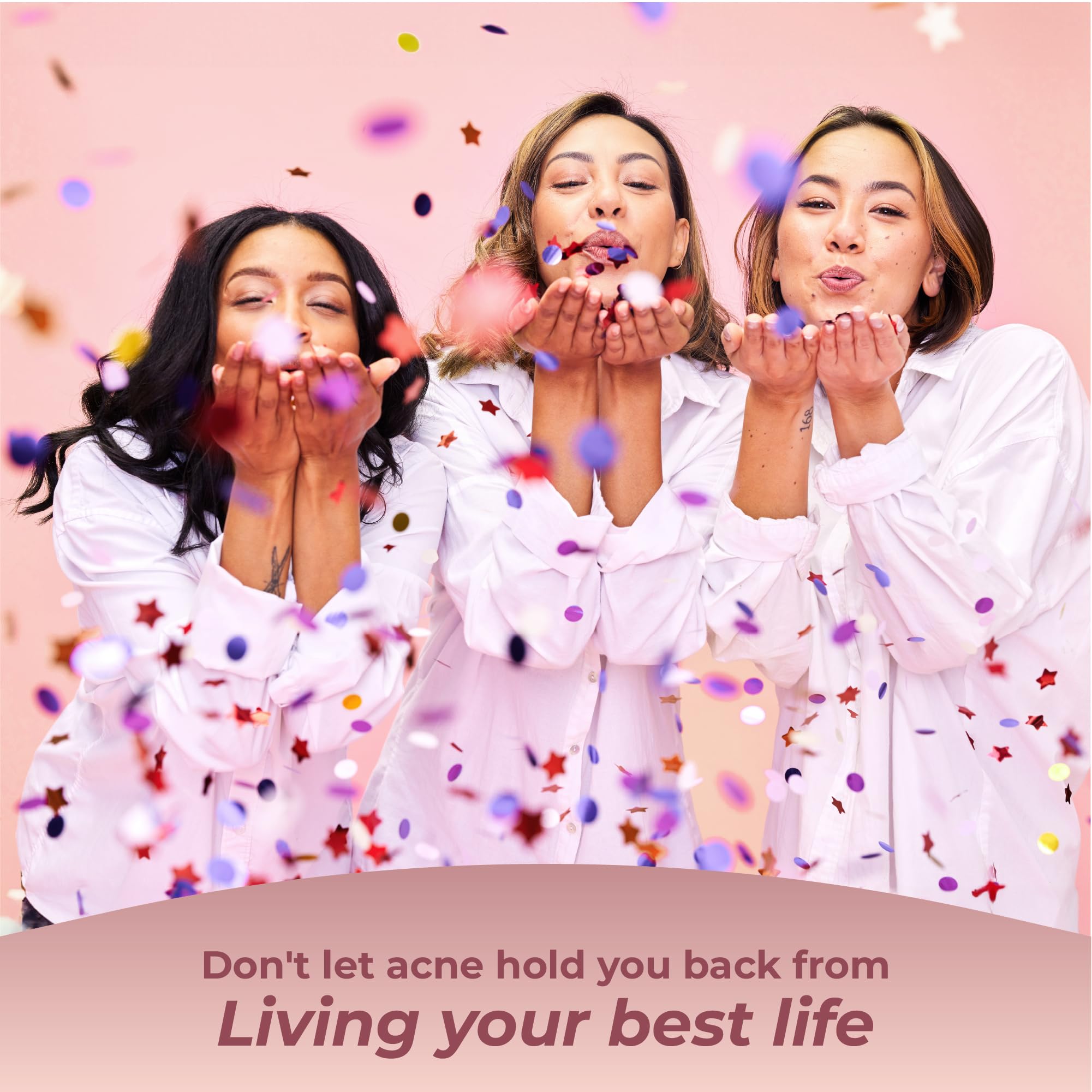 DIM-based acne supplement for hormonal balance