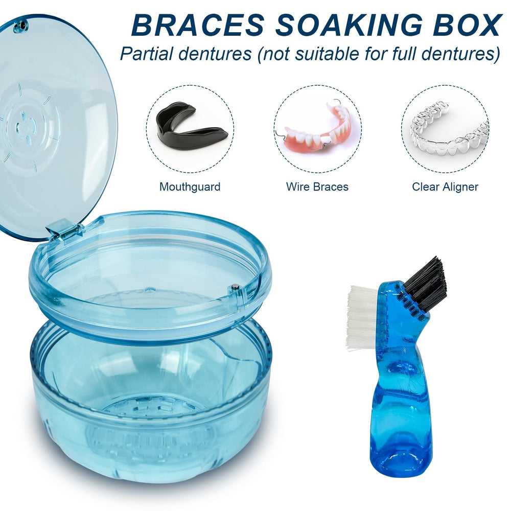 Top vents for air circulation on denture case