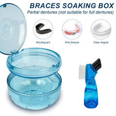 Top vents for air circulation on denture case