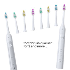 Close-up of soft bristles on Acteh toothbrush