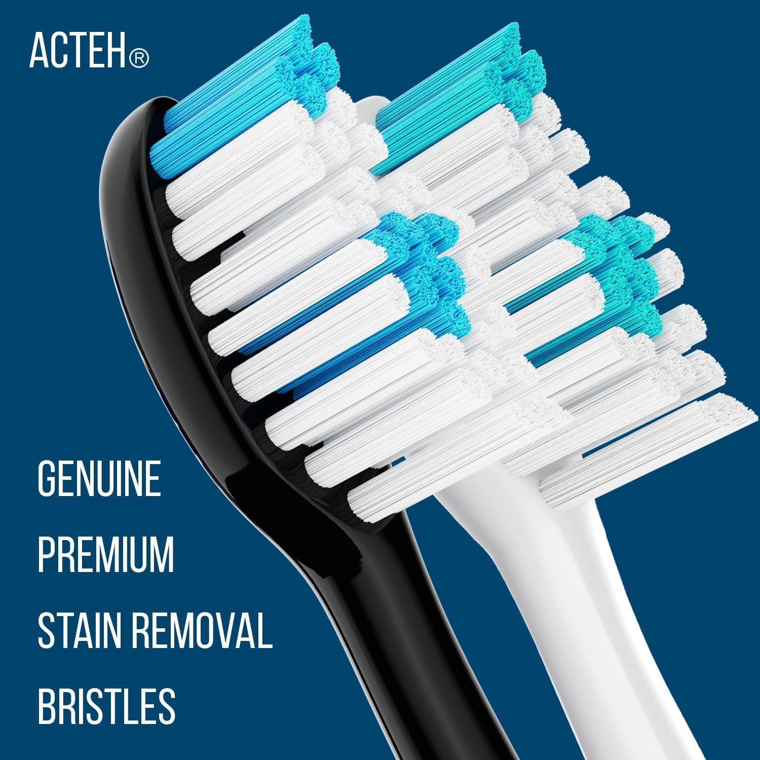 Genuine Acteh toothbrush heads with hygienic cap – product image 5
