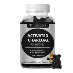 Bottle of Activated Charcoal Gummies 400mg Sugar Free