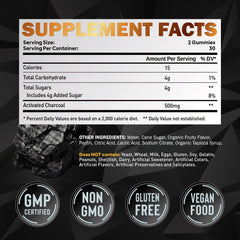 Product packaging for Activated Charcoal Gummies for Kids