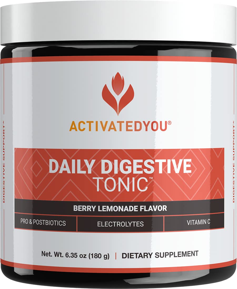 ACTIVATEDYOU Daily Digestive Tonic Berry Lemonade bottle