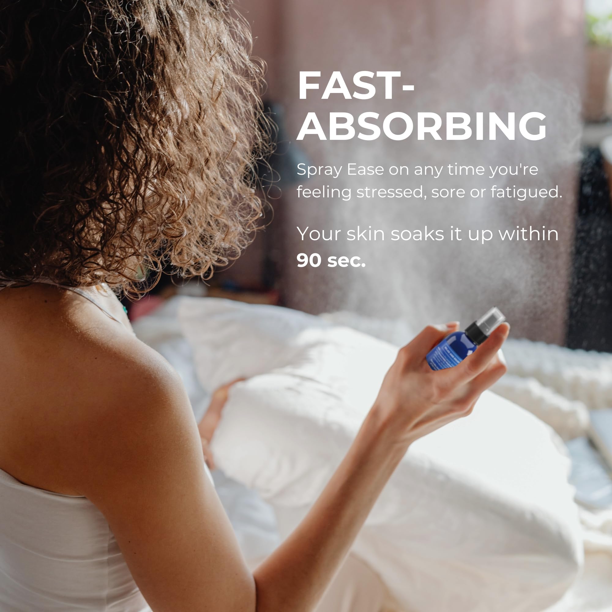 Daily wellness concept with spray bottle