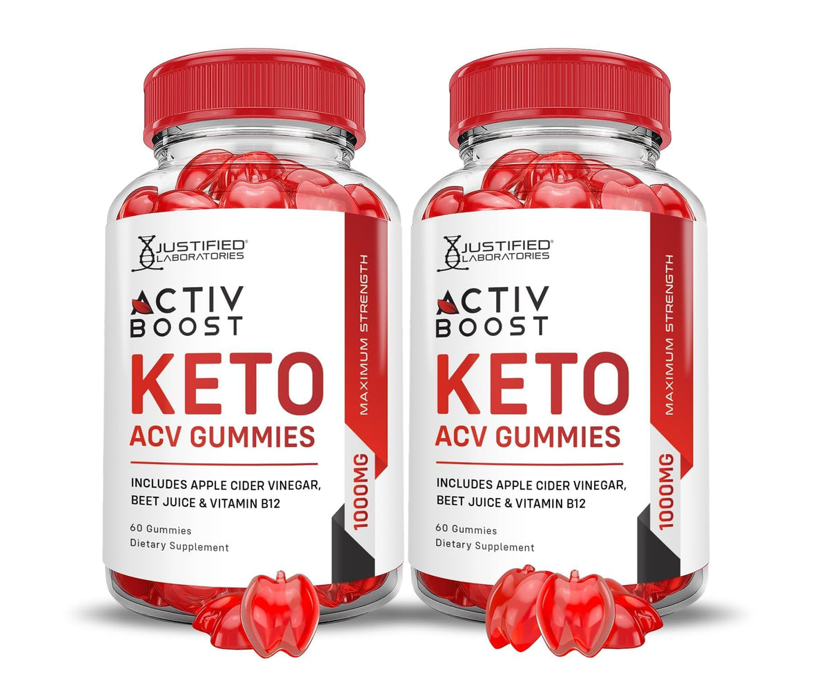 Activboost Keto ACV Gummies 2-pack with 1000mg per serving