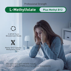 Bottle label showing 5 mg L-Methylfolate and B vitamins