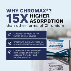 Bottle of Active H2+ Chromax with 30 tablets on a clean background