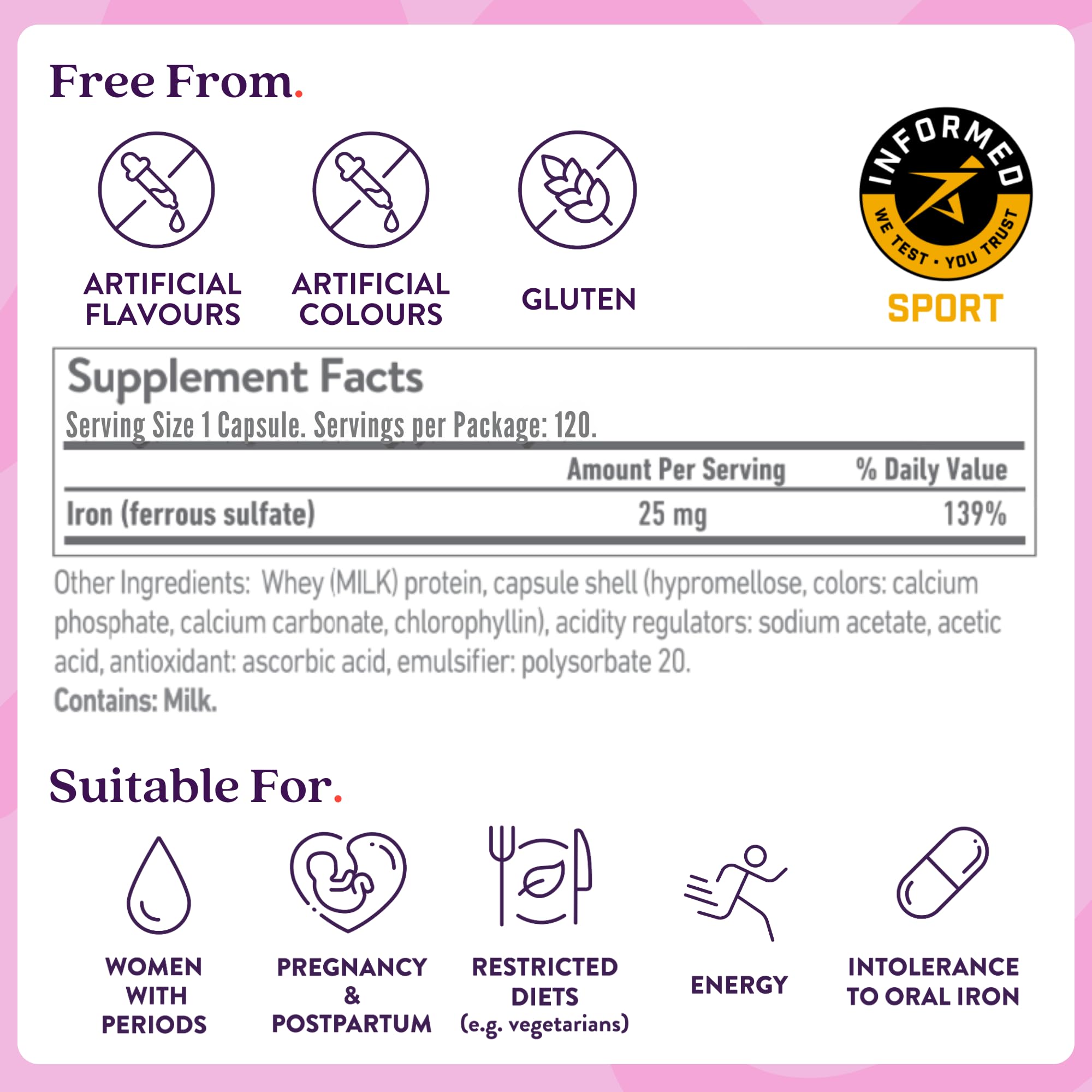 Active Iron certified by Informed Sport for athletes