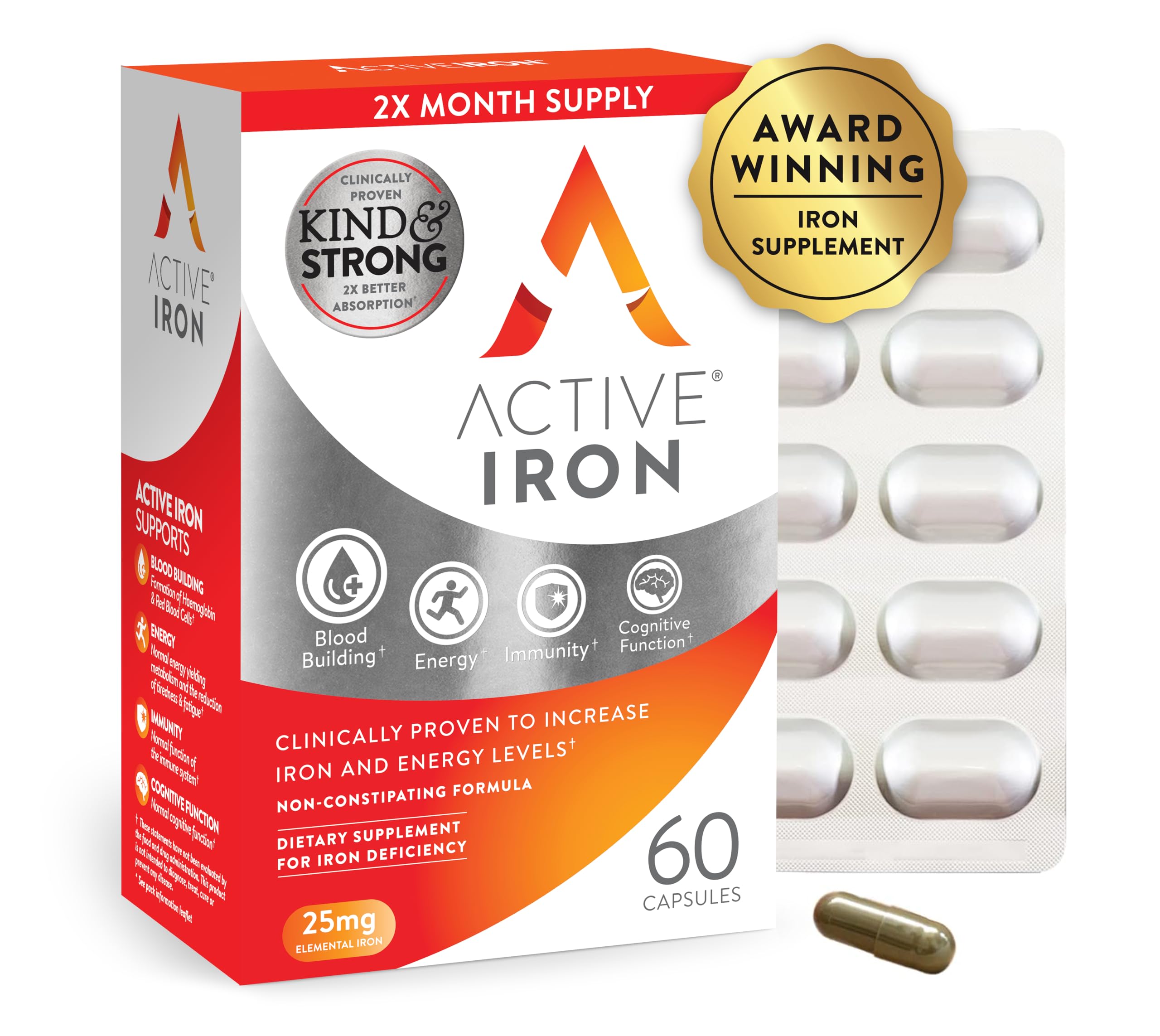Active Iron bottle with 60 capsules