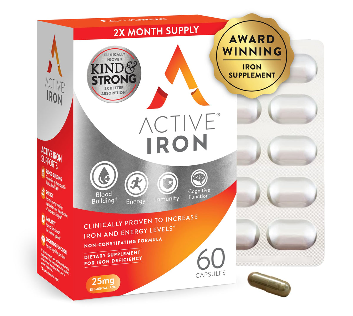 Active Iron bottle with 60 capsules