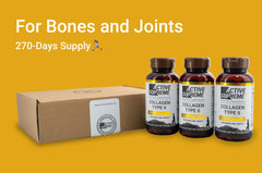 Front view of Active Supreme Collagen Type 2 bottle