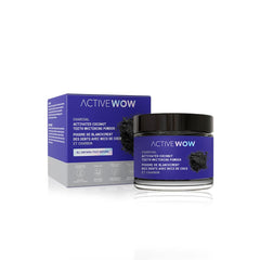 Active Wow Teeth Whitening Charcoal Powder jar on a clean surface
