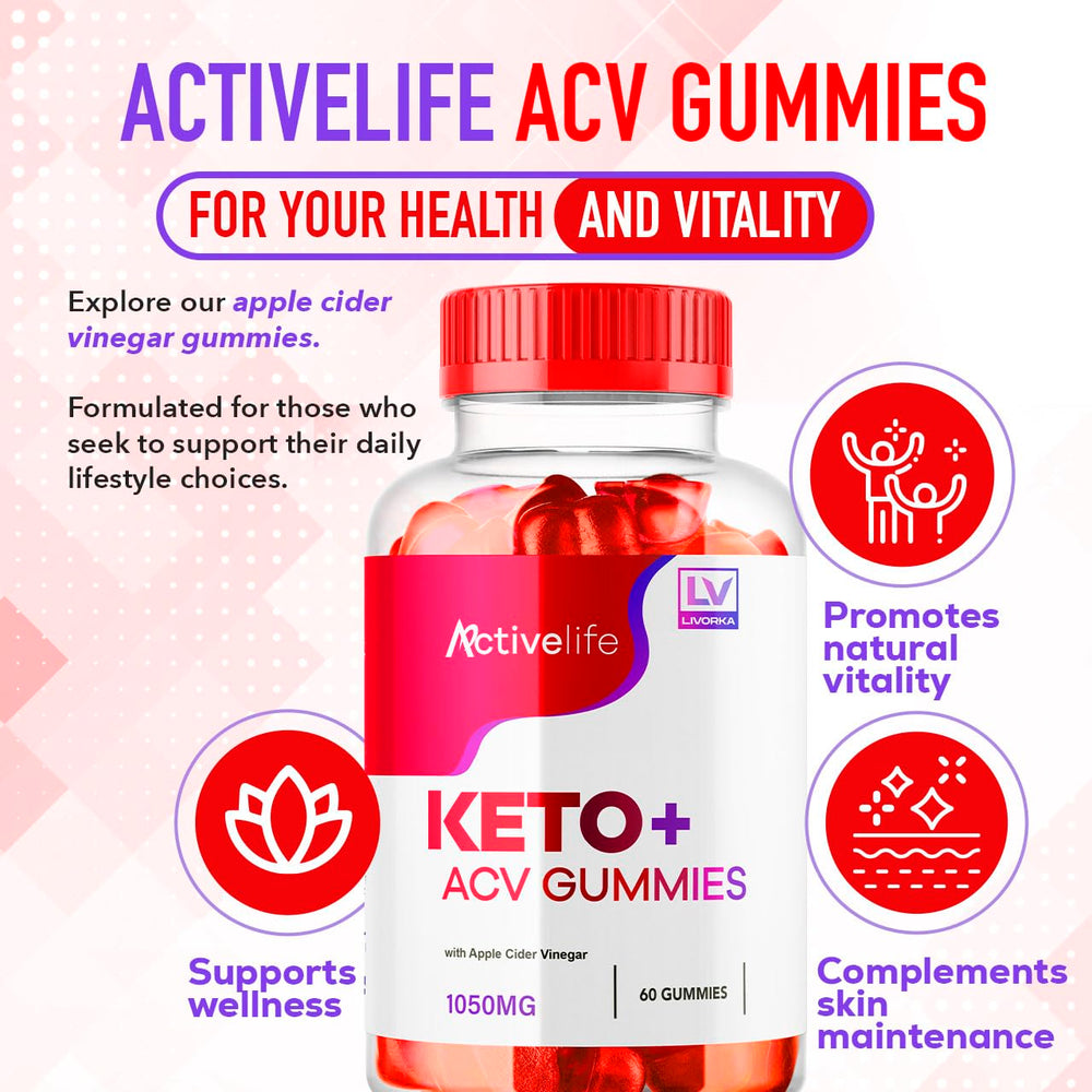 ActivLife Keto ACV Gummies bottle 60-count close-up 01
