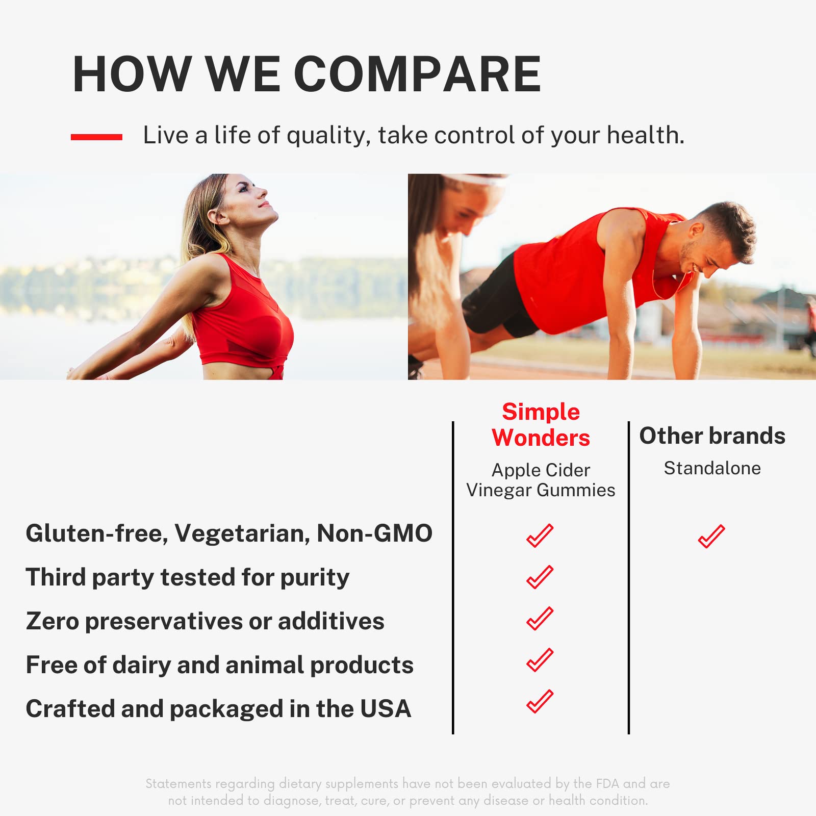 Ingredients label highlighting non-GMO and gluten-free