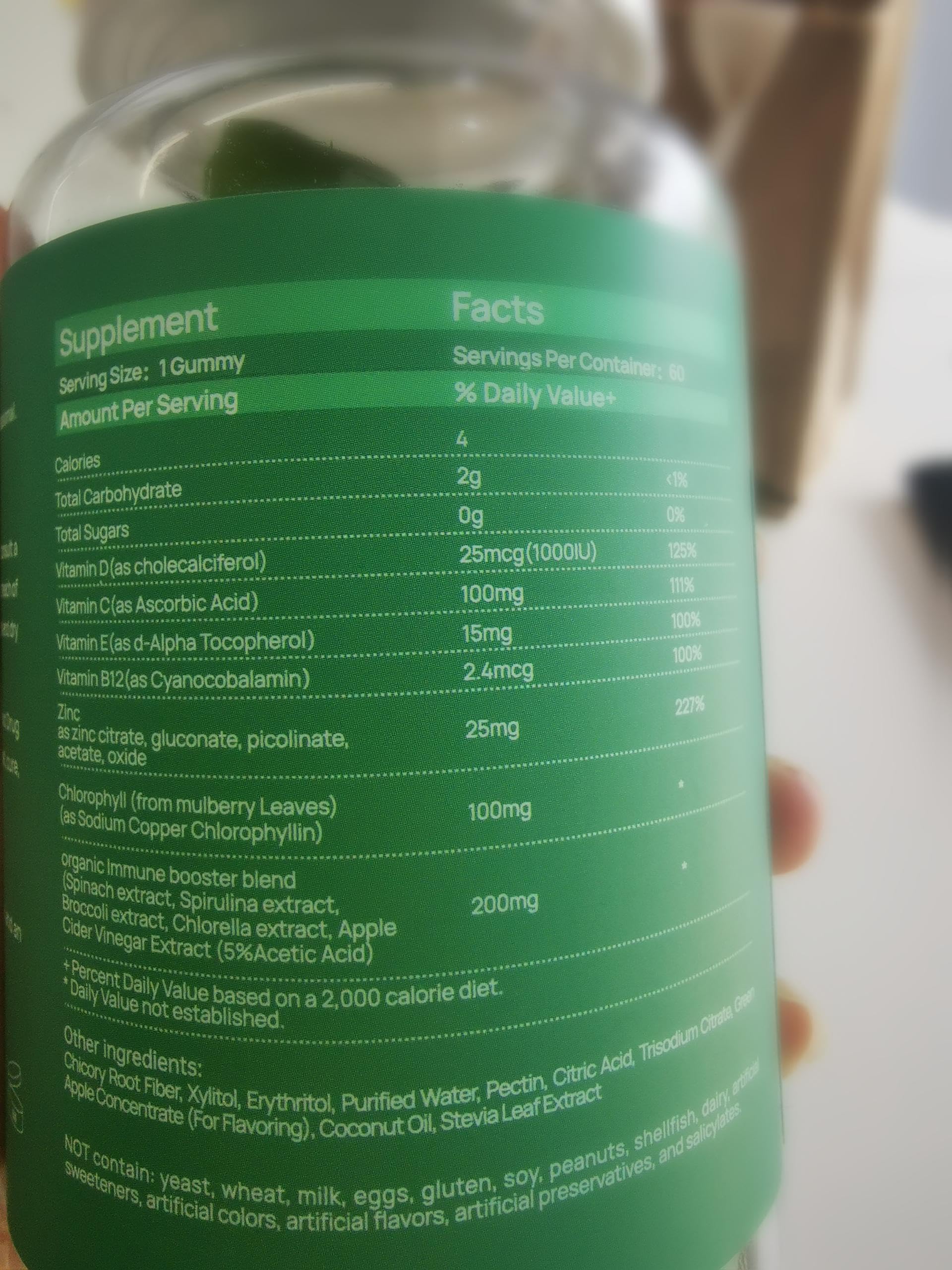 ACV, spirulina and chlorella herbal supplement image