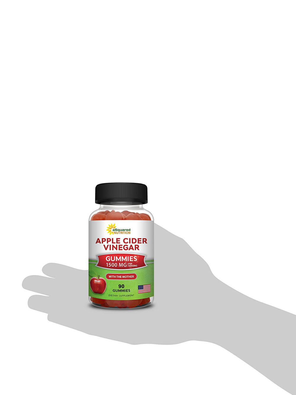 Vegan-friendly Apple Cider Vinegar gummies product illustration