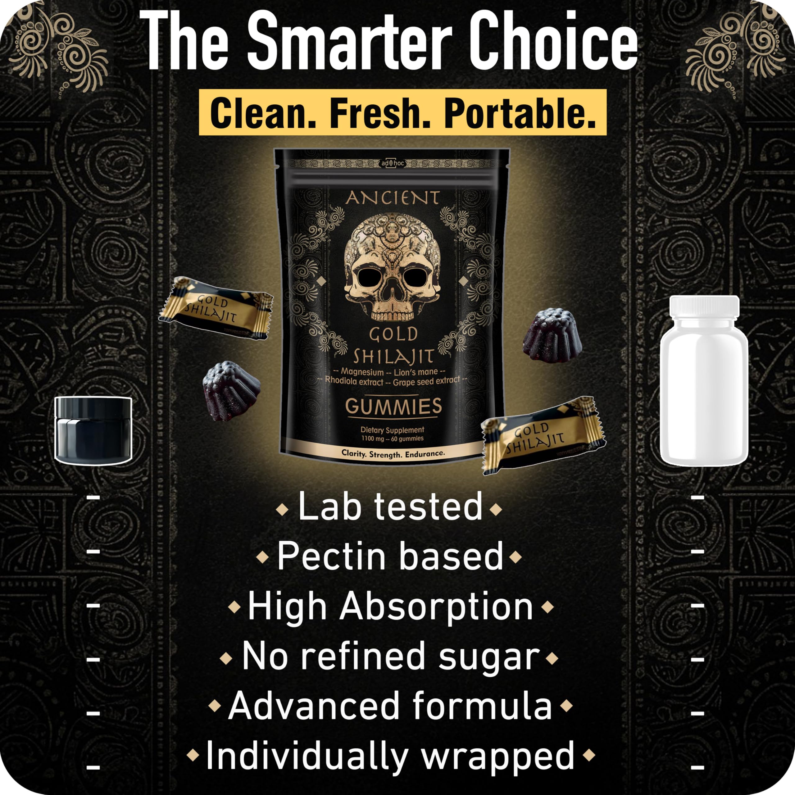 Lifestyle image emphasizing energy and focus from Shilajit Gummies