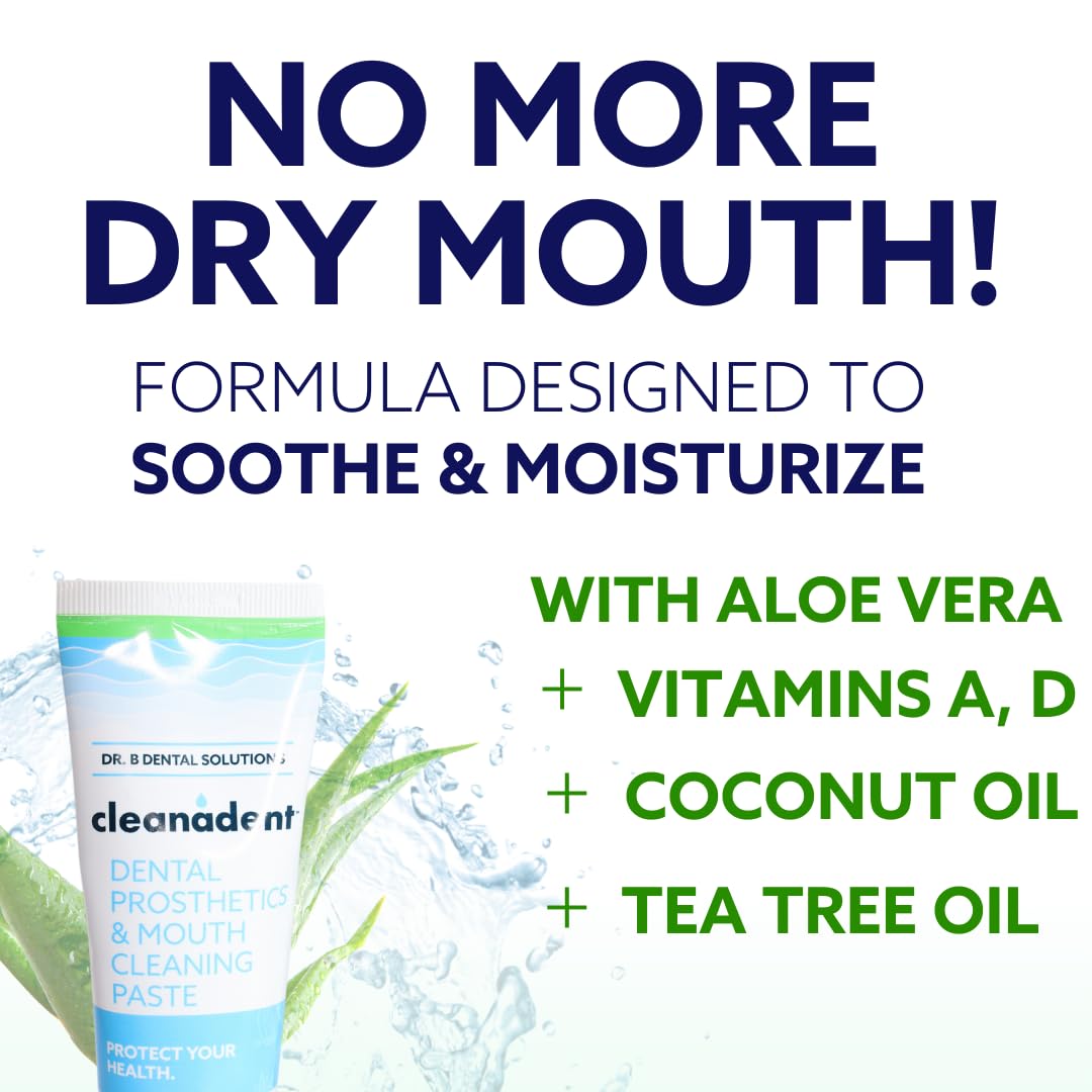 ADA accepted Cleanadent denture toothpaste label