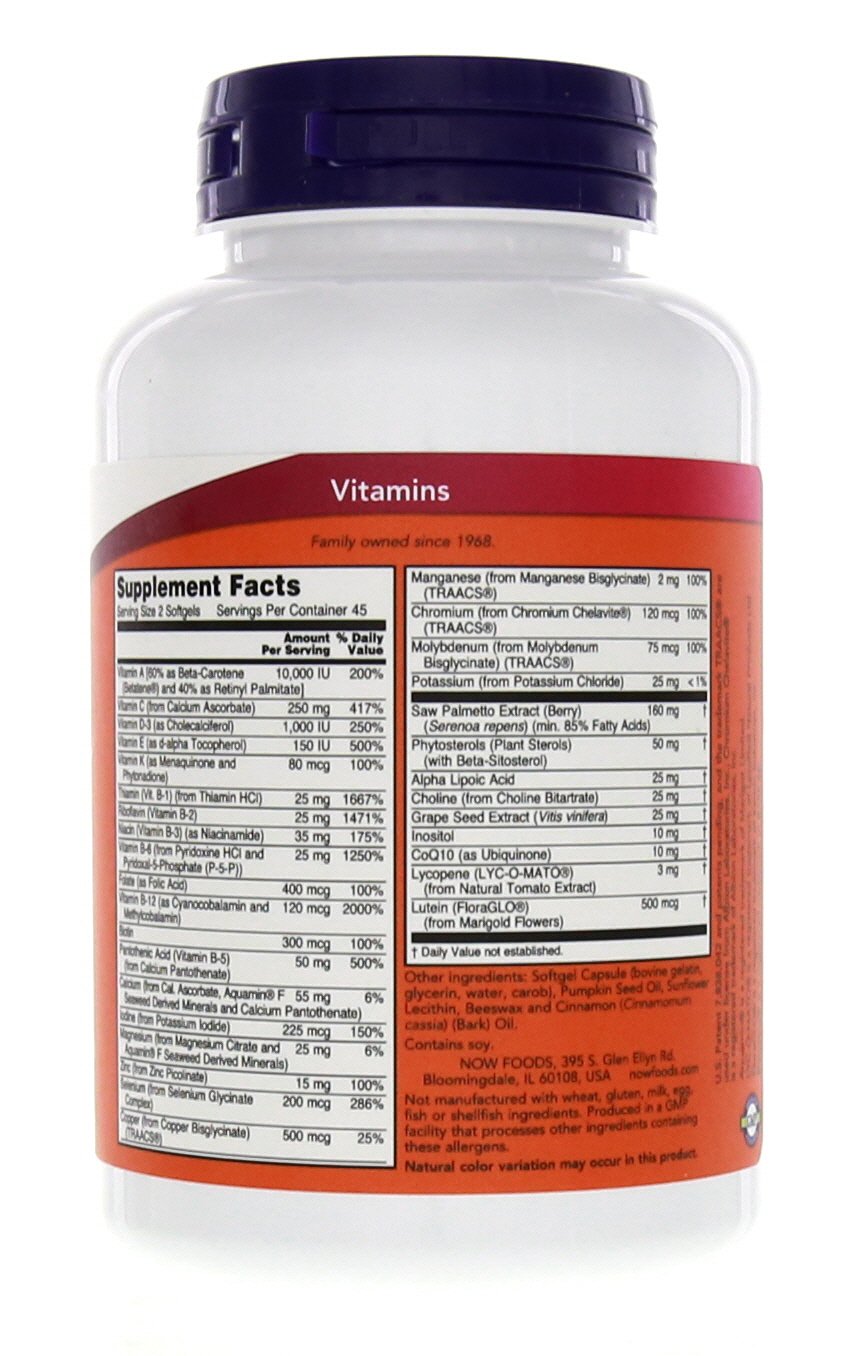Graphic showing serving size 2 softgels