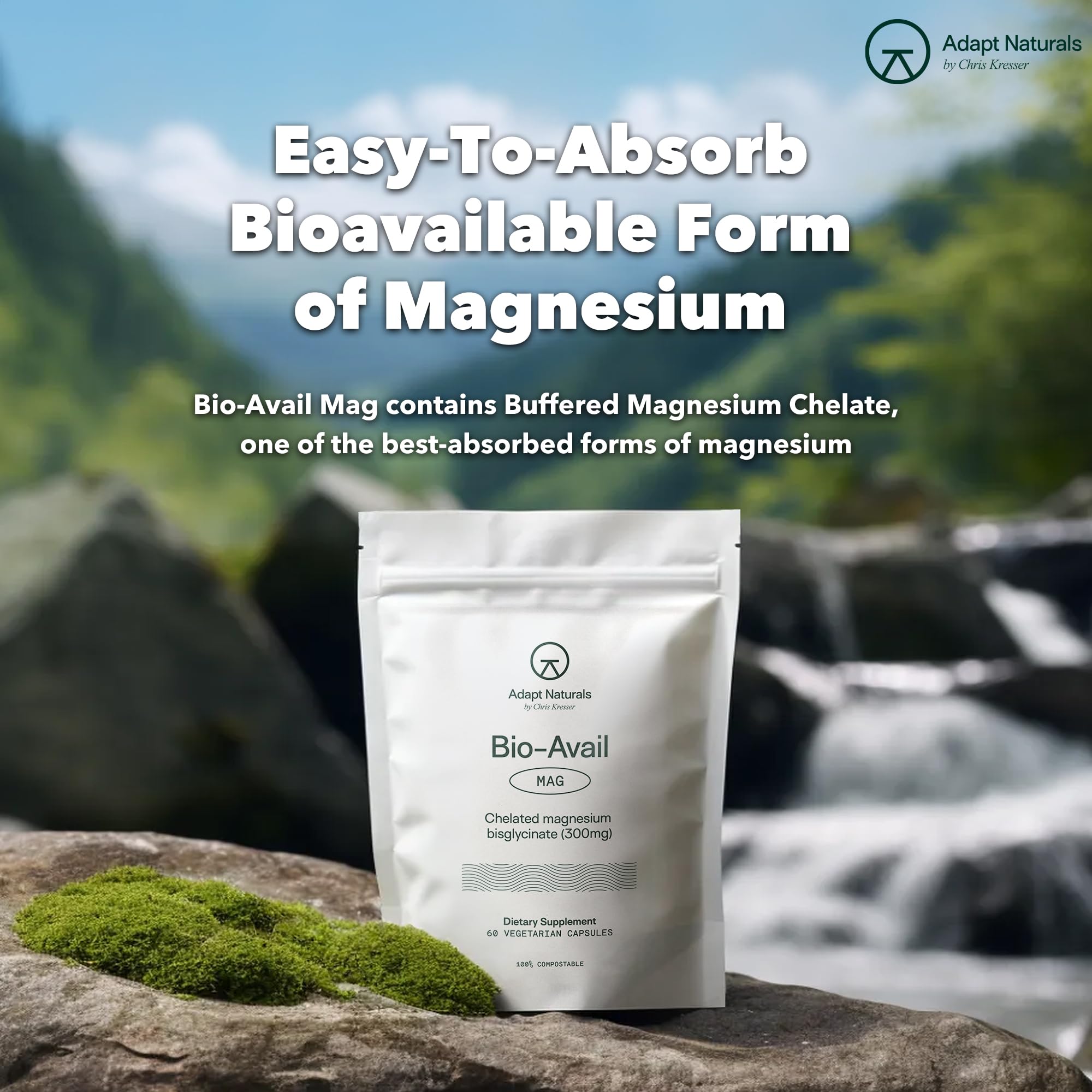 Close-up of magnesium chelate capsules showing quality