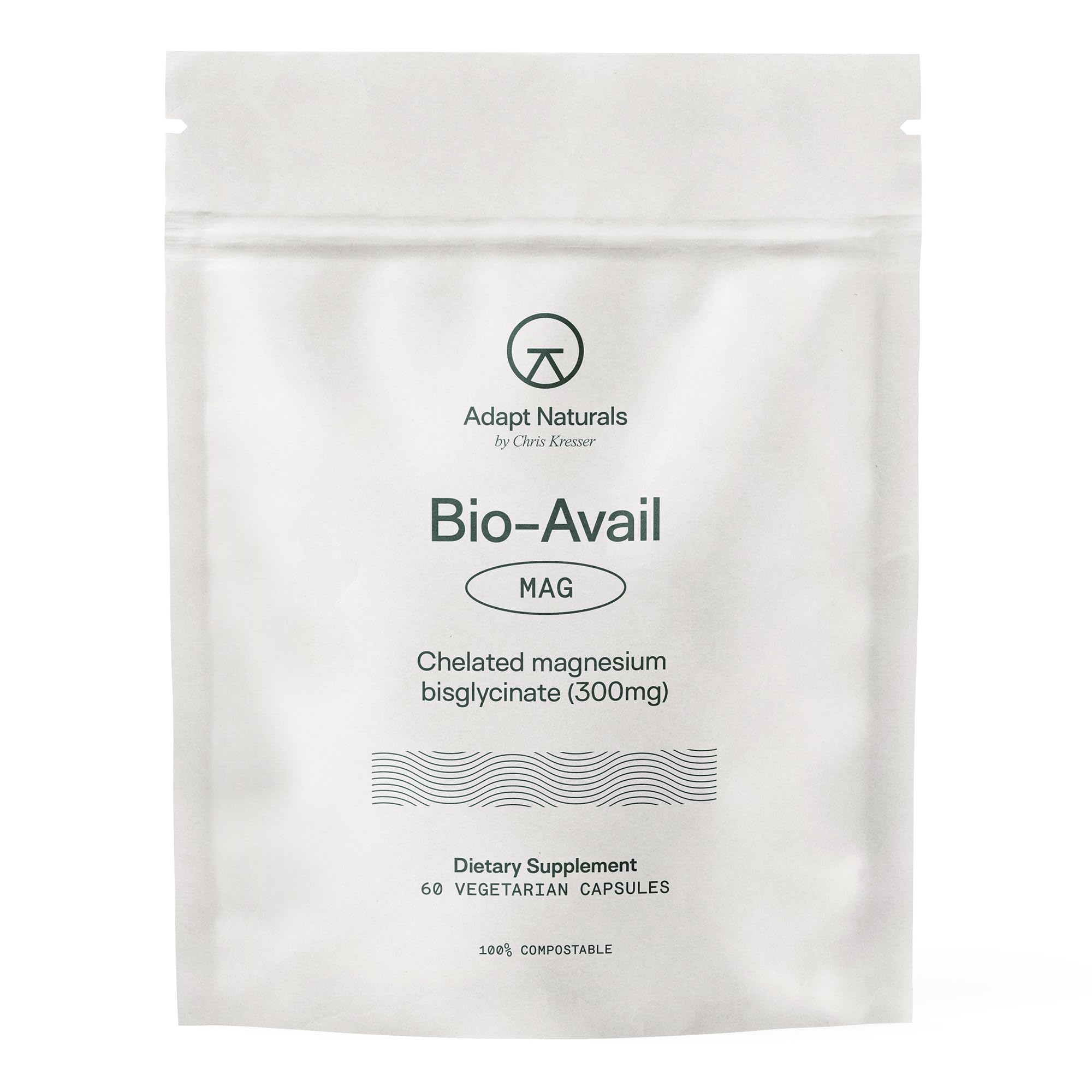 Adapt Naturals Magnesium Glycinate supplement bottle (hero image)