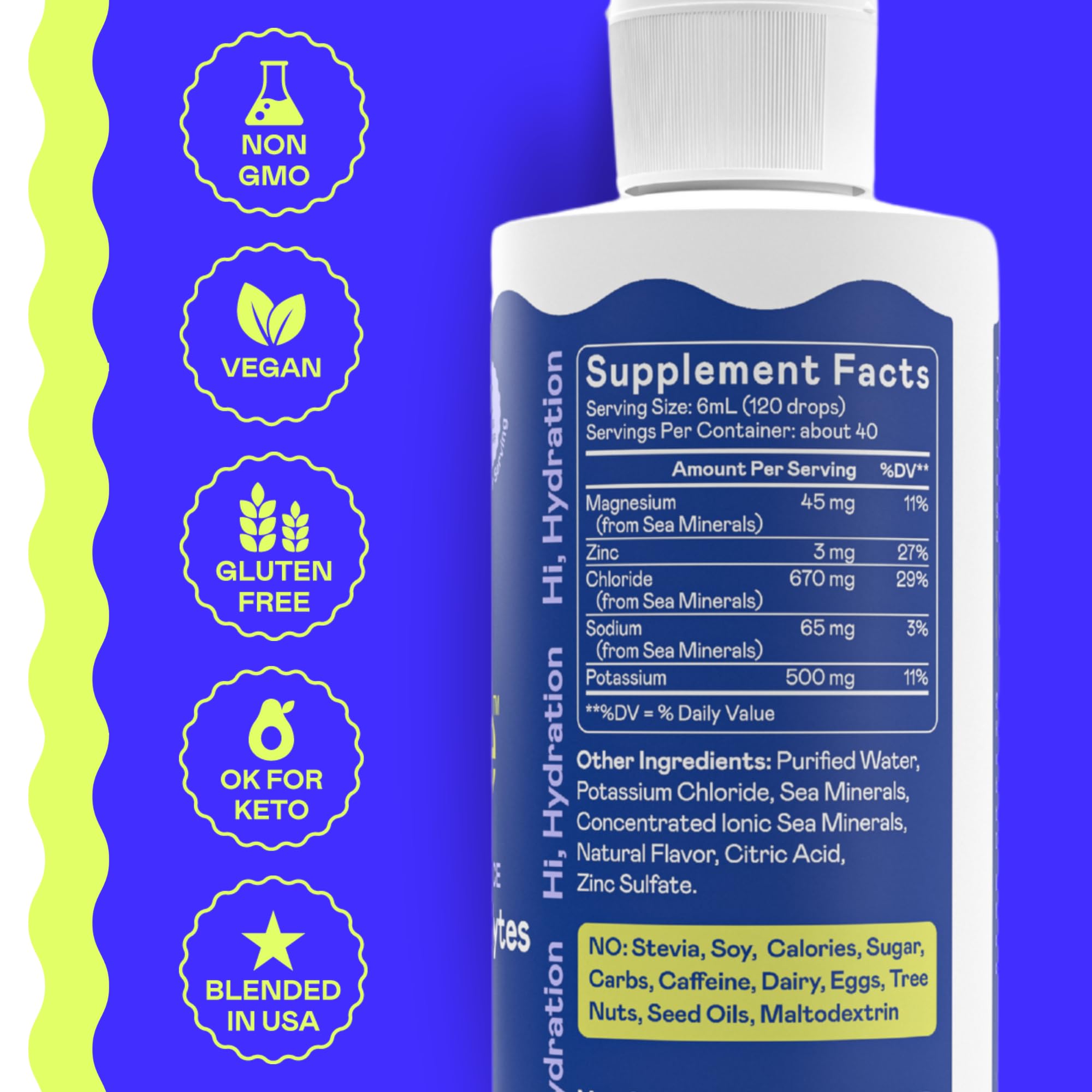 Adapted Nutrition Hi-Lyte K500 mixing setup for convenient keto hydration routine.
