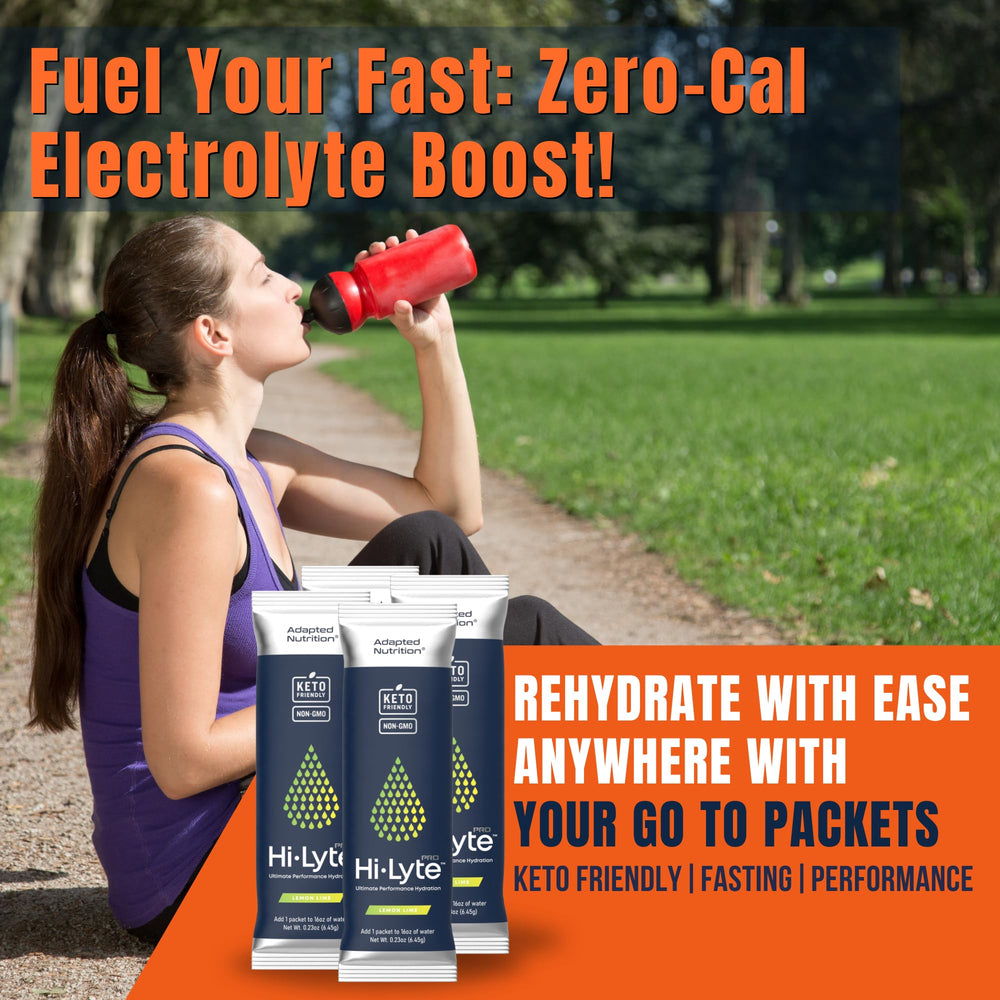 Adapted Nutrition Hi-Lyte Pro keto-friendly hydration option.