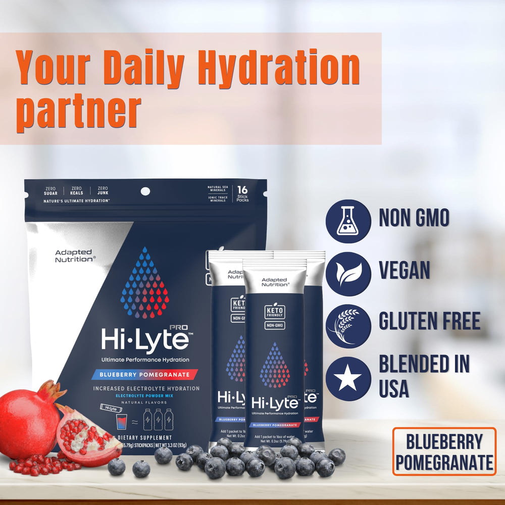 Adapted Nutrition Hi-Lyte Pro travel-friendly packaging for easy carry during travel.