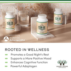 Adaptogen for stress support from Double Wood Ashwagandha