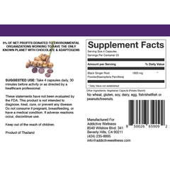 Addictive Wellness Black Ginger 450mg packaging
