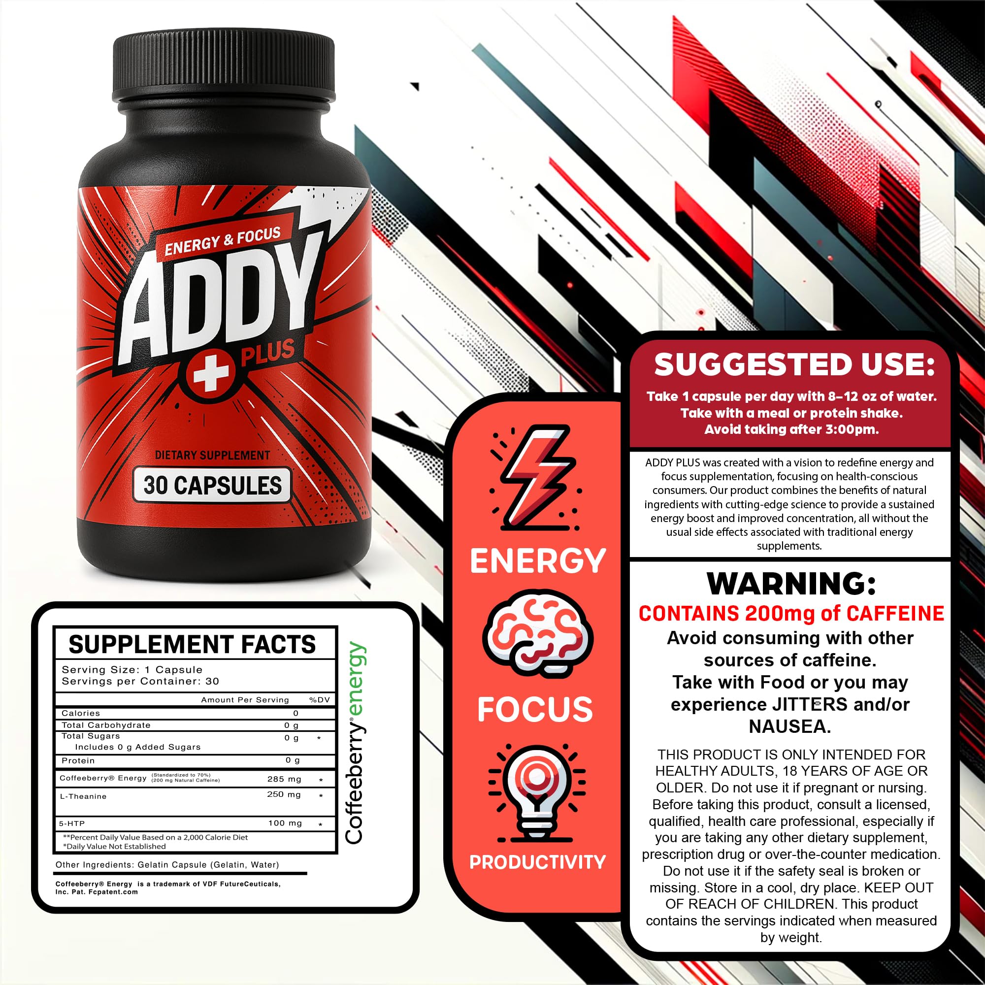 ADDY Plus in an outdoor scene for active, long-lasting energy during activities