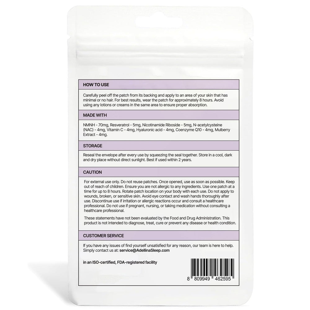Extended-wear patch up to 8-12 hours