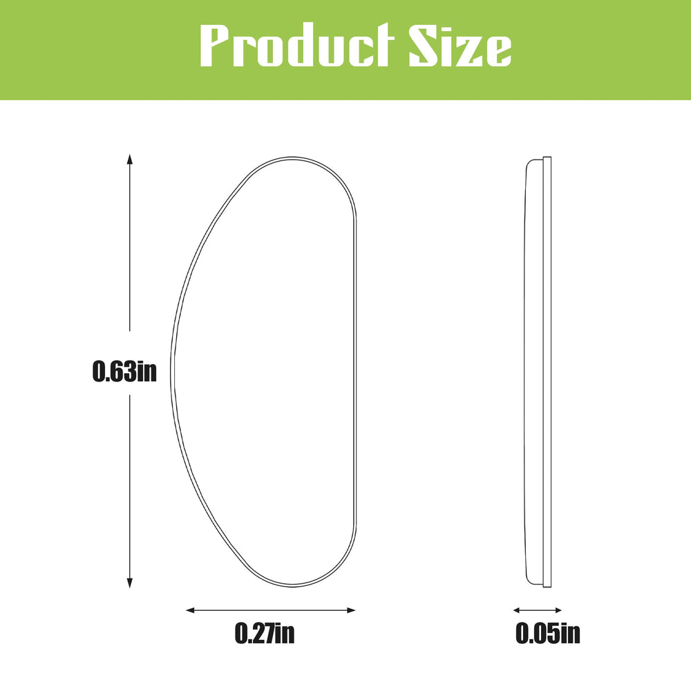 Glasses with strong adhesive silicone nose pads applied