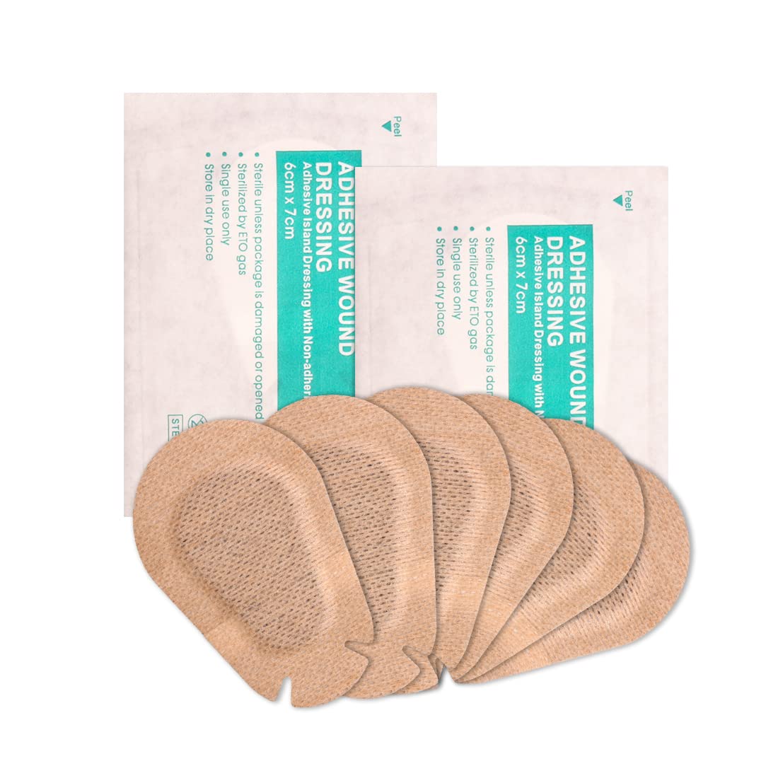 40-pack of adhesive eye patches in individual packaging