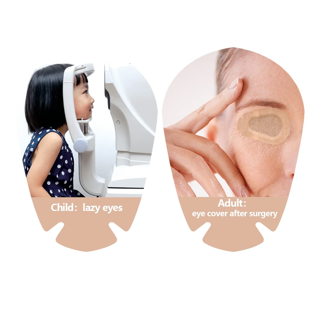 Travel-friendly individually wrapped eye patches