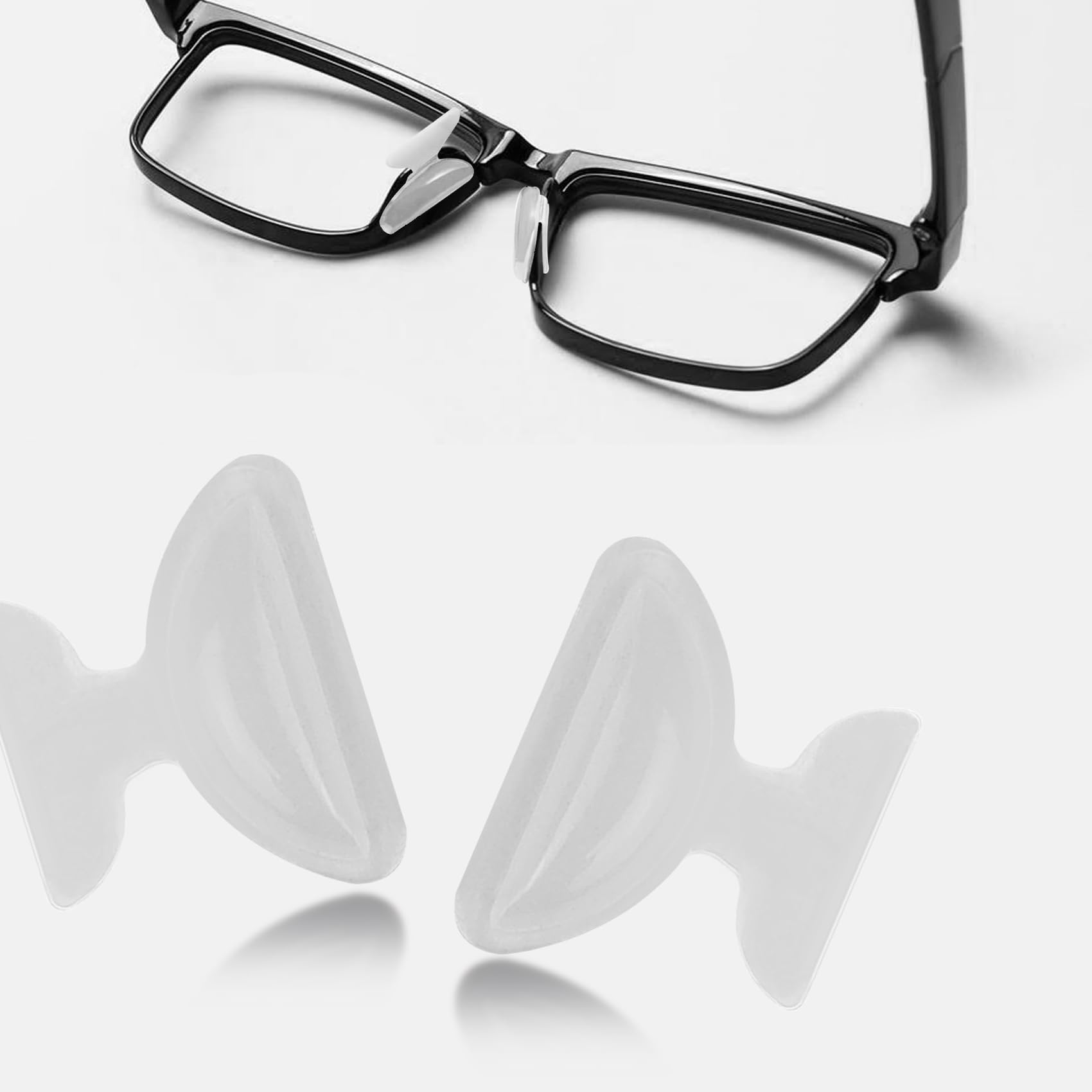 Nose pads compatible with sunglasses and plastic frames