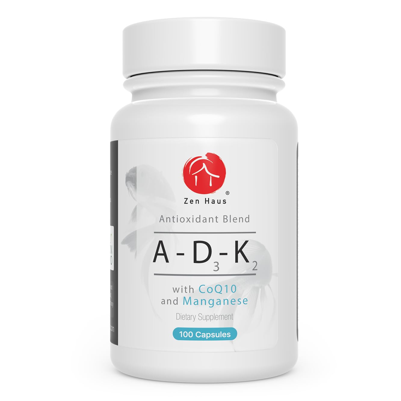 ADK Vitamin Supplement bottle with label