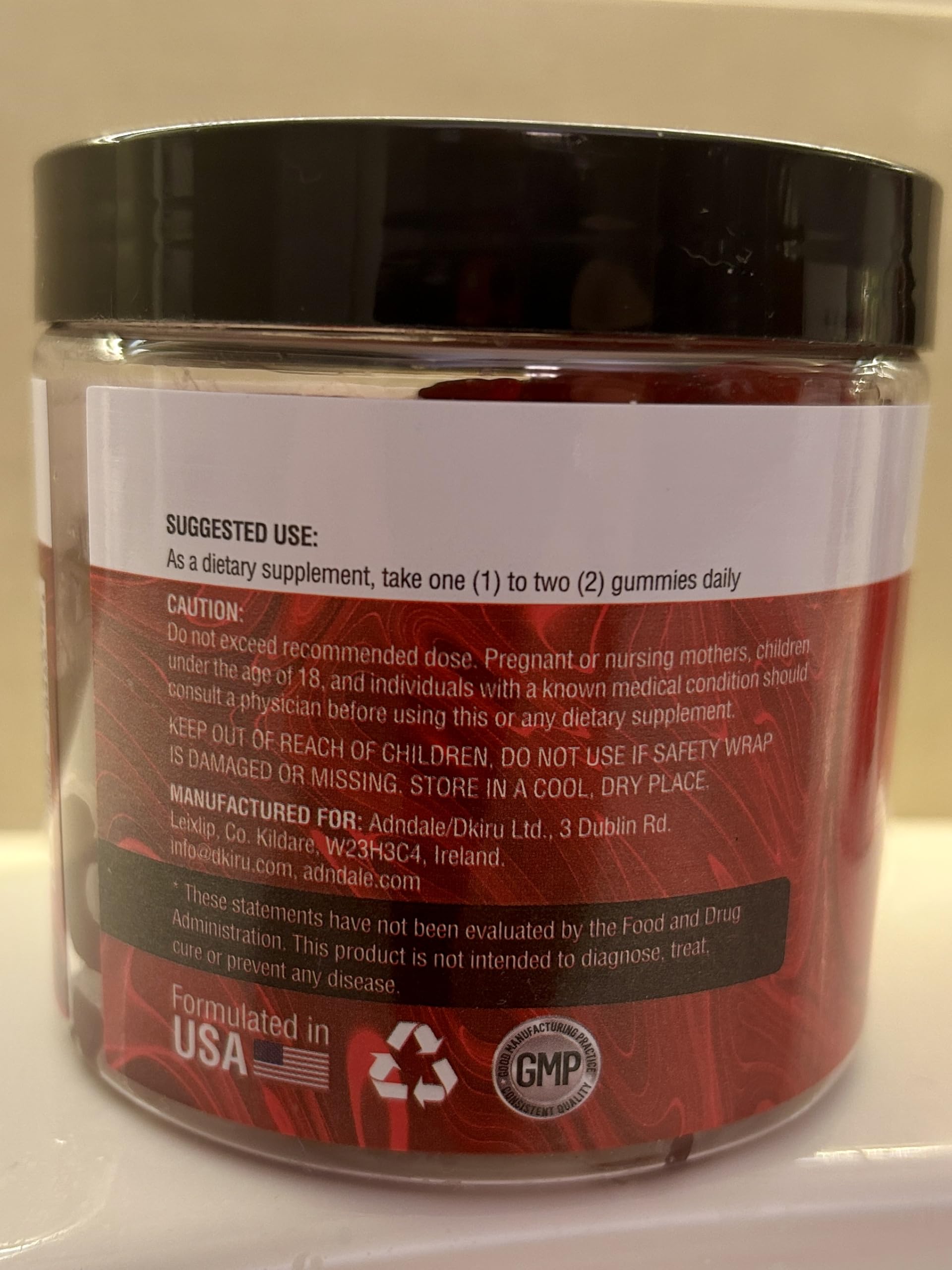 ISO 17025 lab test certificate for Adndale gummies