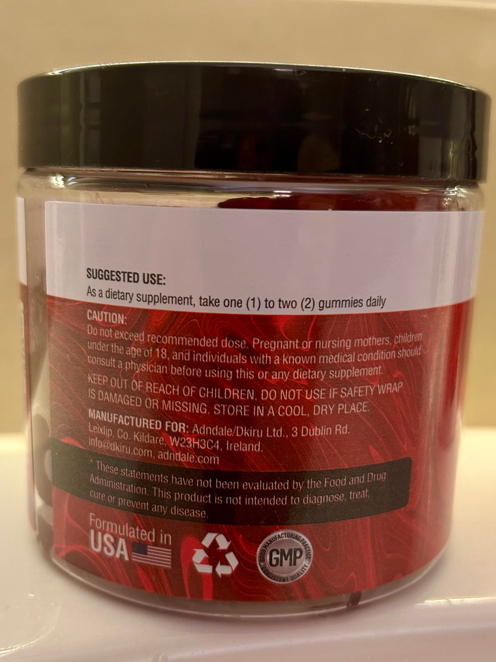 ISO 17025 lab test certificate for Adndale gummies