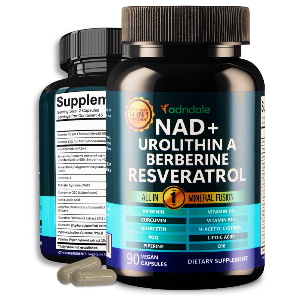 Adndale NAD+ Supplement bottle - front view