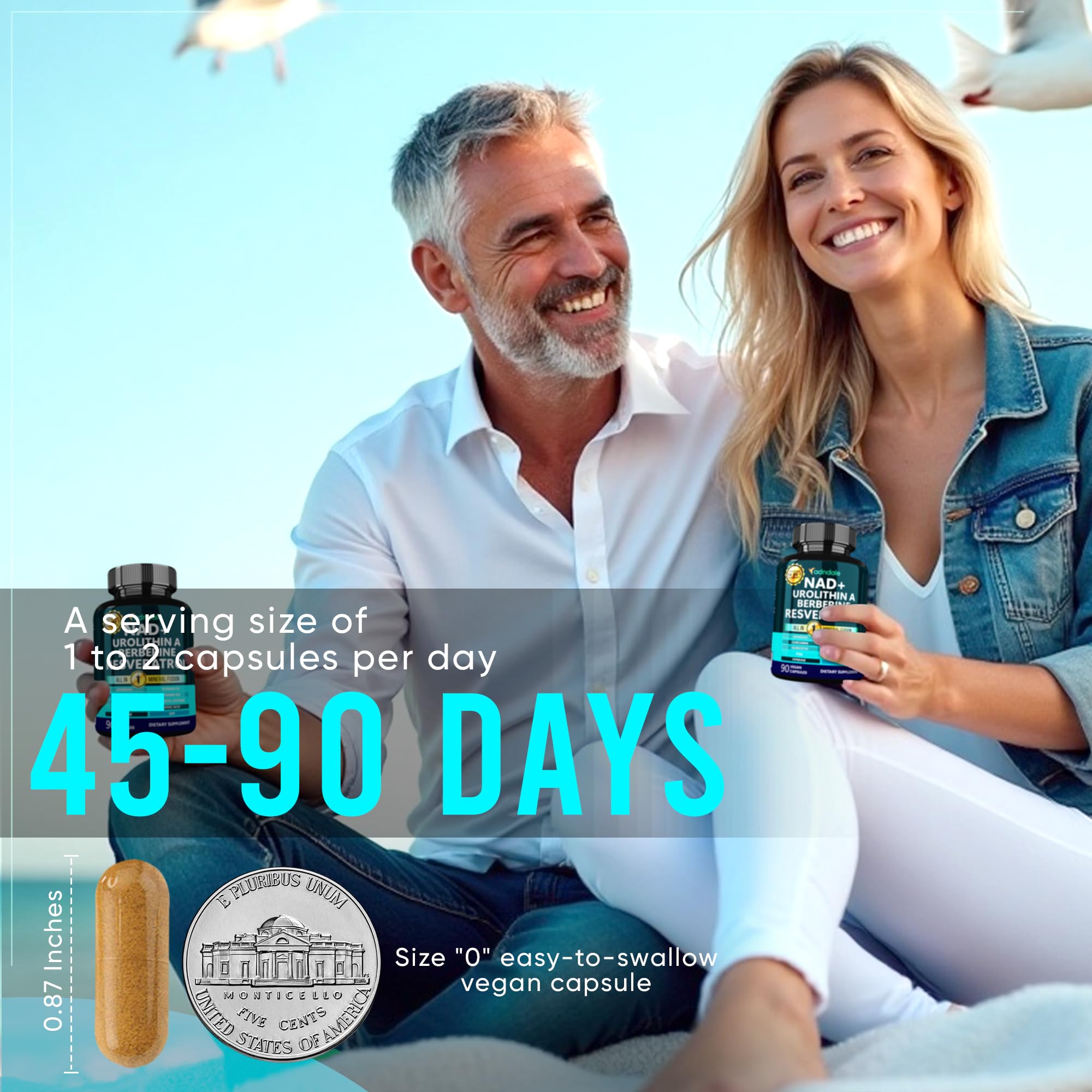 Box packaging of Adndale NAD+ Supplement